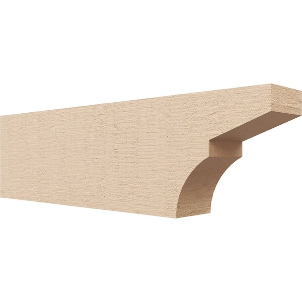 Ekena Millwork 4in. W x 8in. H x 28in. L Monterey Woodgrain TimberThane Rafter Tail, Primed Tan RFTUR04X08X28MONRCPR - main